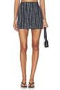 view 1 of 6 MINIFALDA MINI SKIRT in Multicolor With Blue Base