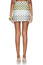 view 4 of 6 FALDA MINI SKIRT in Green And Light Blue With White Base