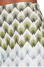 view 6 of 6 FALDA MINI SKIRT in Green And Light Blue With White Base