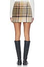 view 5 of 6 Miniskirt in Multicolor Orange, Black & Brown