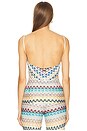 view 3 of 5 Top in Multi Blue, Brown, & Yellow
