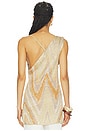 view 5 of 6 Top in Creamy Base With Gold