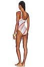 view 3 of 3 Mare One Piece in Red Multi Chevron