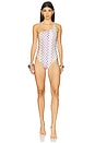 view 1 of 4 One Piece in Multicolor With White Base