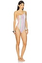 view 2 of 4 One Piece in Multicolor With White Base