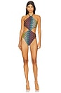 view 1 of 6 One Piece in Multicolor With Black Base
