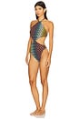 view 3 of 6 One Piece in Multicolor With Black Base