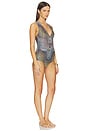 view 2 of 5 One Piece in Multi Blue Yellow Violet