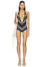 view 1 of 4 MAILLOT DE BAIN 1 PIÈCE in White & Black