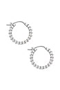 view 2 of 3 Silver Baya Mini Hoops in Silver
