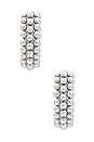 view 3 of 3 Silver Baya Mini Hoops in Silver