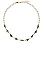 view 1 of 1 Zenyu Beaded Half Moon Necklace in Gold