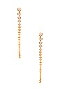view 1 of 2 ロングドロップイヤリング in Gold
