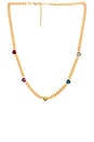 view 1 of 2 Jelly Heart Gemstone Necklace in Gold
