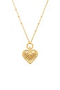 view 2 of 2 Heart Charm Necklace in Gold