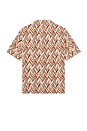 view 2 of 4 Short Sleeve Shirt in Orange & Beige