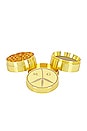 view 4 of 4 Peace Logo Grinder in Gold