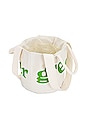 view 4 of 6 Round Grow Pot Small Tote Bag in Natural