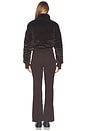 view 3 of 4 Faux Fur Altitude Ski Suit in Chocolate