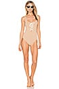 view 1 of 3 Palm Springs Tie One Piece in Tan & White