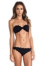 view 1 of 7 Antibes Scallop Bikini in Black