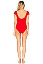 view 3 of 3 Scalloped Mexico One Piece in Red