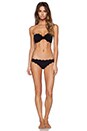 view 4 of 4 Scallop Bikini Bottom in Black