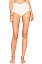 view 1 of 4 Palm Springs High Waist Bikini Bottom in Coconut in White