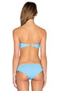 view 3 of 4 Antibes Bandeau Scallop Bikini Top in Ocean Blue