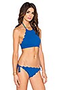 view 2 of 4 Mott Bikini Top in Snorkel Blue
