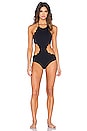view 1 of 3 Mott Cutout Maillot One Piece in Black