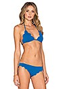 view 2 of 3 Broadway Bikini Top in Snorkel Blue