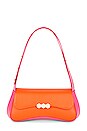 view 1 of 5 Culita Baguette Bag in Fuchsia & Orange