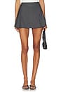 view 1 of 6 Tessa Skort in Charcoal Stripe