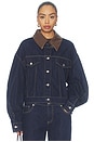 view 2 of 5 Avery Jacket in Indigo & Choco