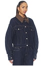 view 4 of 5 Avery Jacket in Indigo & Choco