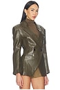 view 2 of 4 Layla Blazer in Dark Green