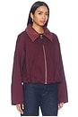 view 4 of 5 Jayda Jacket in Burgundy