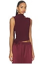 view 2 of 5 Netta Scarf Top in Merlot