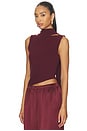 view 3 of 5 Netta Scarf Top in Merlot