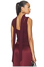 view 4 of 5 Netta Scarf Top in Merlot