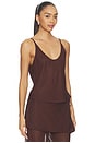 view 2 of 4 ANASTASIA タンクトップ in Chocolate