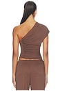 view 5 of 5 Veya Top in Chocolate