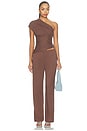 view 6 of 5 Veya Top in Chocolate