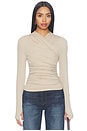view 1 of 4 Adalia Top in Oat