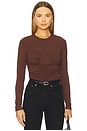 view 1 of 4 Estelle Top in Chocolate