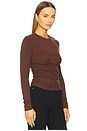 view 2 of 4 Estelle Top in Chocolate