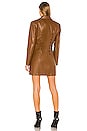 view 3 of 3 ROBE VESTE in Cognac