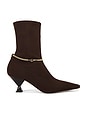 view 1 of 5 Nausica Stretch Boot in Chocolate