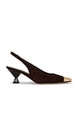 view 1 of 5 Penelope Suede Slingback Pump in Coffee
